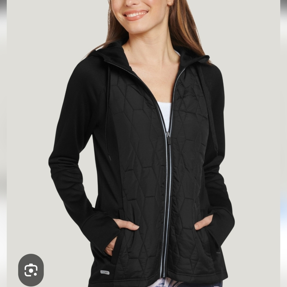 Jockey Black Hexagon Quilted Women's Puffer Jacket